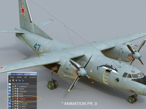 antonov an-26 Modèle 3D