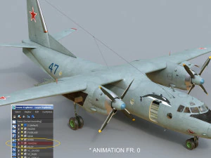 antonov an-26 3D Model