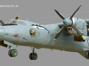 antonov an-26 3D Model