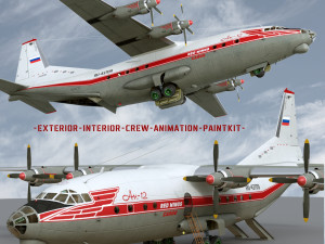 an-12b conversion 3D Model