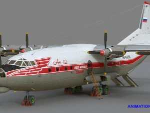 an-12b conversion 3D Model