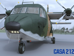 casa c-212-200 aviocar 3D 模型