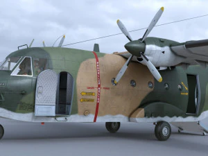 casa c-212-200 aviocar 3D Model