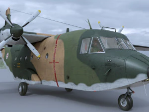 casa c-212-200 aviocar 3D Model