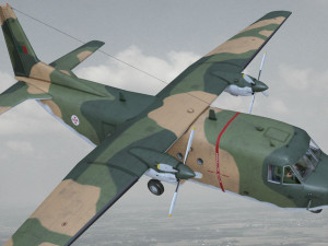 casa c-212-200 aviocar 3D 모델