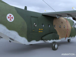 casa c-212-200 aviocar 3D Model