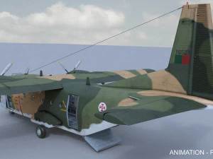 casa c-212-200 aviocar 3D Model