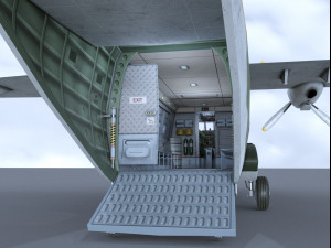 casa c-212-200 aviocar 3D 모델
