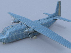 casa c-212-200 aviocar 3D 모델
