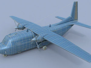 casa c-212-200 aviocar 3D Model