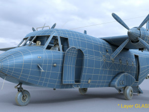 casa c-212-200 aviocar 3D 모델