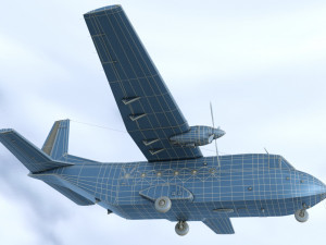casa c-212-200 aviocar 3D 모델