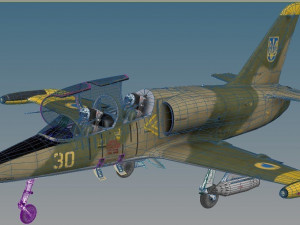 l-39c albatros 3D मॉडल
