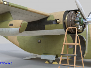 fairchild c-123 provider 3D 模型