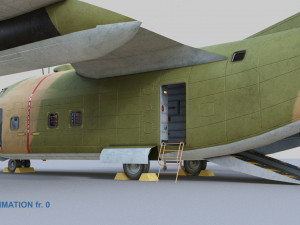 fairchild c-123 provider 3D 模型