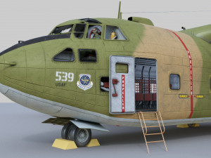 fairchild c-123 provider 3D 模型