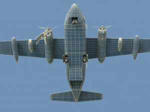 fairchild c-123 provider 3D Model