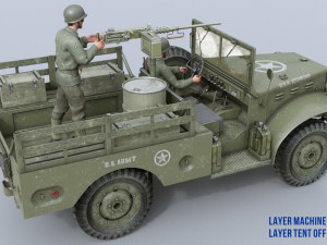 dodge wc-51 3D Модель