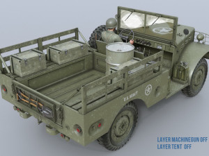 dodge wc-51 3D Модель