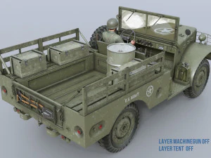 dodge wc-51 3D Model
