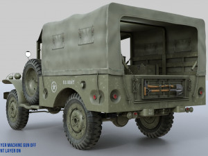 dodge wc-51 3D Модель