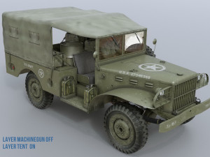 dodge wc-51 3D Модель