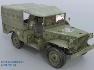 dodge wc-51 3D Model