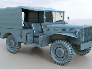 dodge wc-51 3D Model