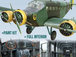junkers ju-52 3D 模型
