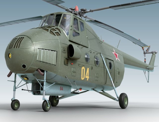 Mil Mi-4 3Dモデル .c4d .max .obj .3ds .fbx .stl .blend 