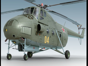 Mil Mi-4 3D 模型