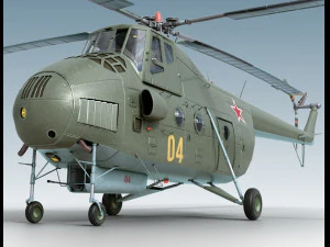 Міль Мі-4 3D Модель