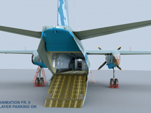 Antonov AN-26 of Ukrainian AF 3D Model