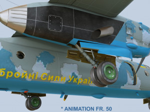 Antonov AN-26 of Ukrainian AF 3D Model