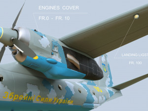 Antonov AN-26 of Ukrainian AF 3D Model