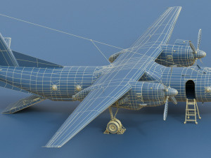Antonov AN-26 of Ukrainian AF 3D Model