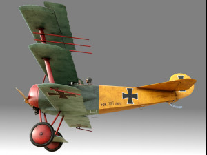 Fokker DR-1 3D Model