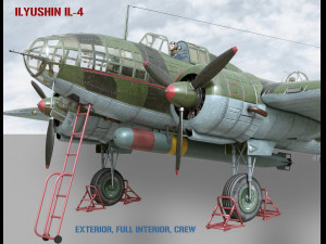 Ilyushin IL-4 3D 模型