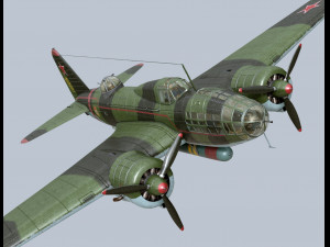 Ilyushin IL-4 3D Модель