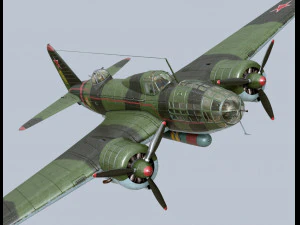 Ilyushin IL-4 3D Model