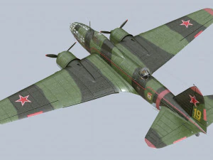 Ilyushin IL-4 3D Model