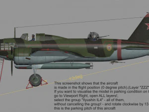 Ilyushin IL-4 3D Model