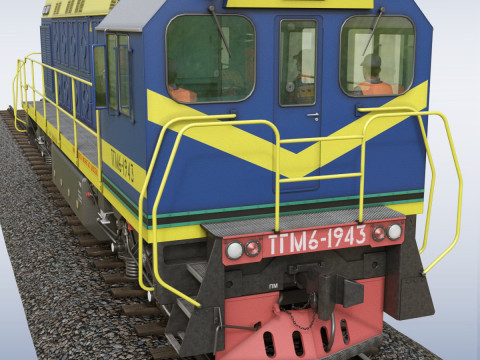 Shunting locomotive TGM-6 3D 模型
