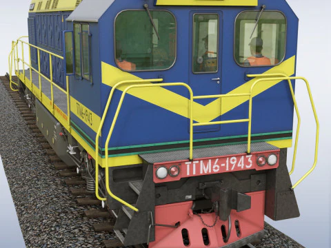 Shunting locomotive TGM-6 3D Model