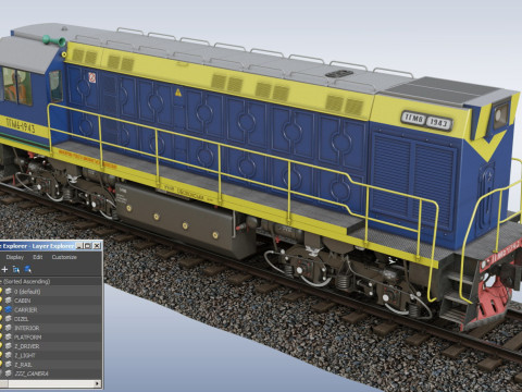 Shunting locomotive TGM-6 3D 模型