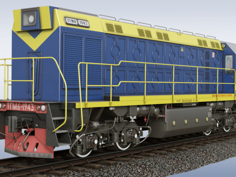 Shunting locomotive TGM-6 3D 模型