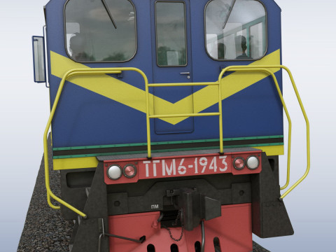 Shunting locomotive TGM-6 3D 模型