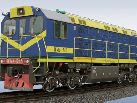 Shunting locomotive TGM-6 3D 模型