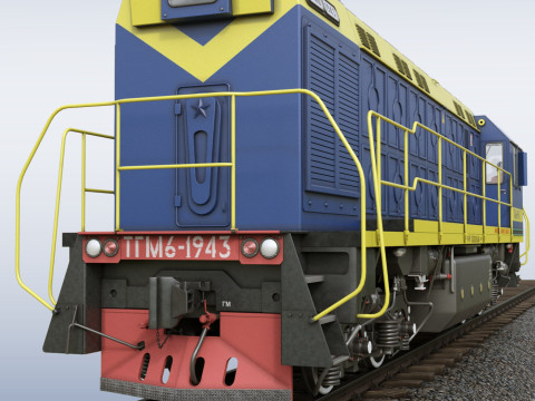 Shunting locomotive TGM-6 3D 模型