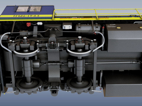 Shunting locomotive TGM-6 3D 模型
